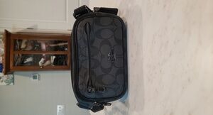 Coach Black and Gray Men's Belt Bag